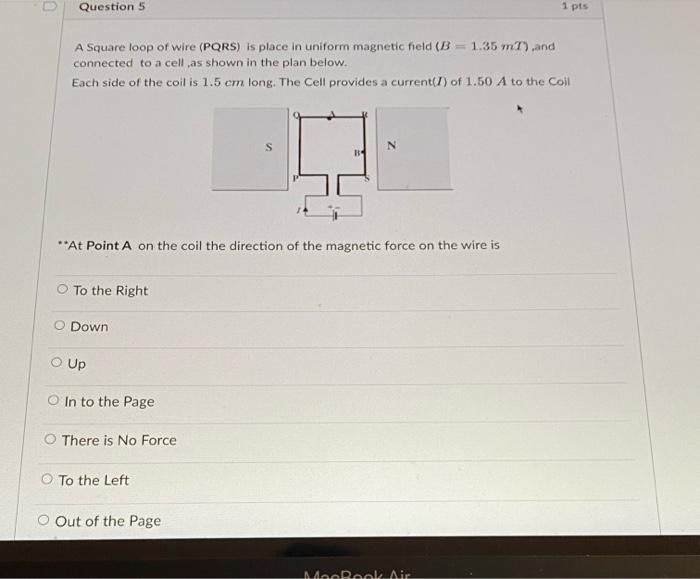 Solved D Question 4 1 pts A negative point charge of | Chegg.com