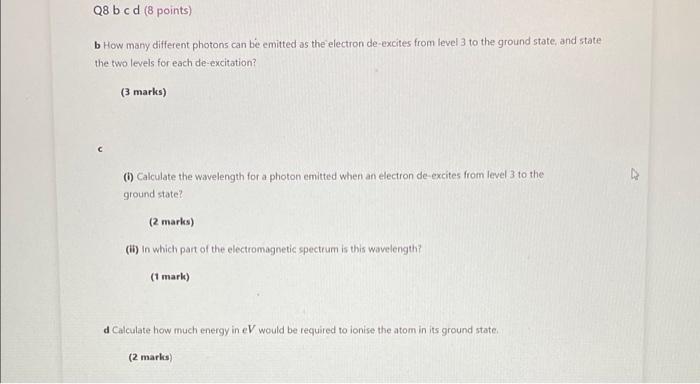 Solved Q8 a (3 points) The diagram below shows four energy | Chegg.com