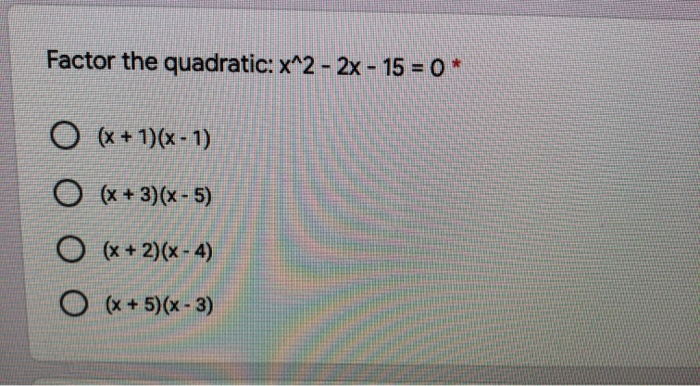 X 2 2x 15