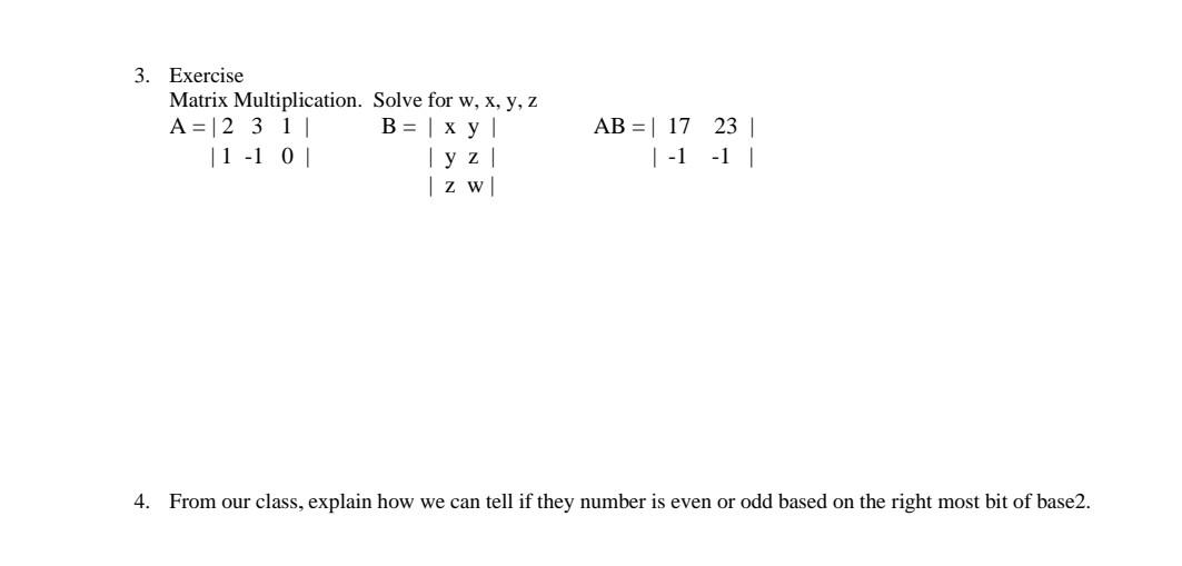 solved-3-exercise-matrix-multiplication-solve-for-w-x-y-z-chegg