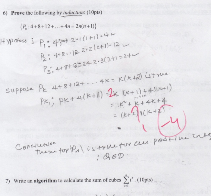 Solved 6 Prove The Following By Induction 10pts P Chegg Com