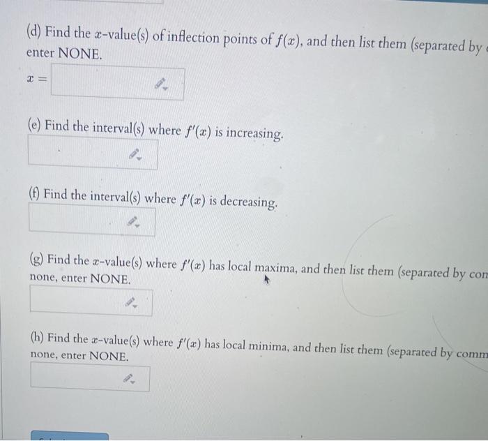 Solved Below is the graph for the second derivative of some | Chegg.com
