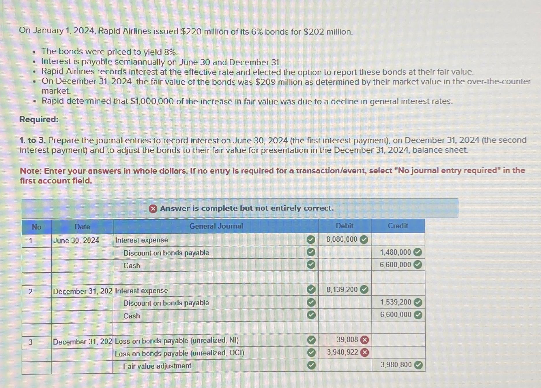 Solved On January 1 2024 Rapid Airlines Issued 220 Chegg Com   Image