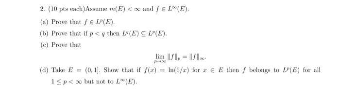 Solved 2 10 Pts Each Assume M E