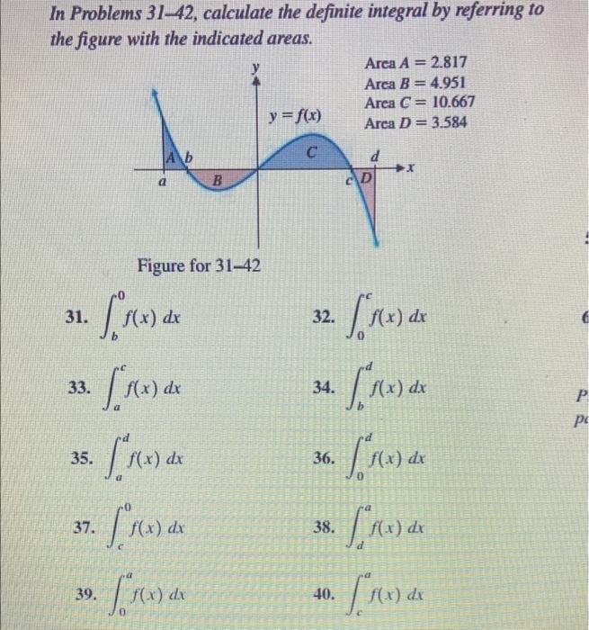 Solved In Problems 31-42, calculate the definite integral by | Chegg.com