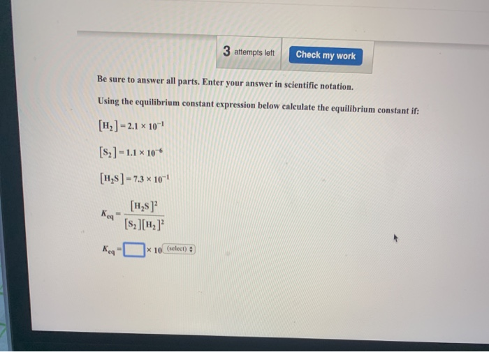 Solved 3 attempts left Check my work Be sure to answer all | Chegg.com