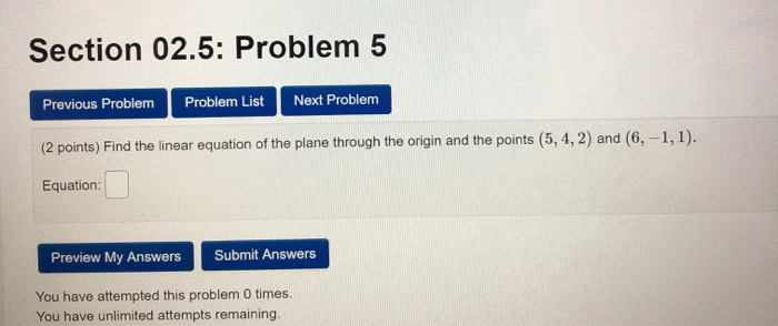 Solved Section 02.5: Problem 5 Previous Problem Problem List | Chegg.com