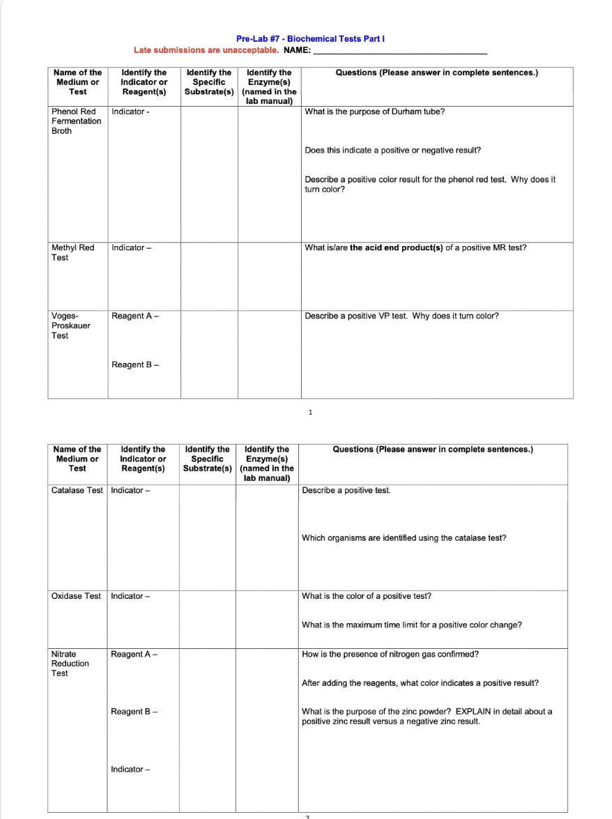 Solved The Phenol Red Broth is used to test for which basic