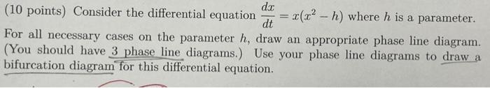 Solved (10 points) Consider the differential equation | Chegg.com