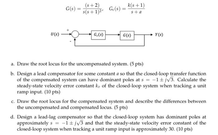 Solved Problem 3: Consider The Following Closed Loop System | Chegg.com