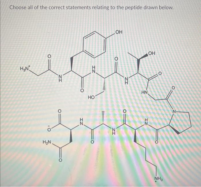 Solved Choose All Of The Correct Statements Relating To The | Chegg.com