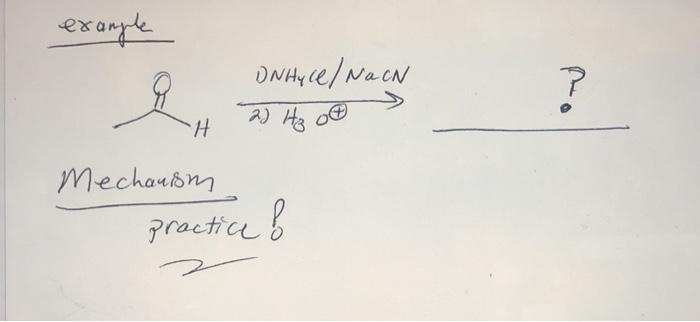 Solved ? ? exangle DNHyce/ NON 2) H₂o Mechanism practice ! | Chegg.com