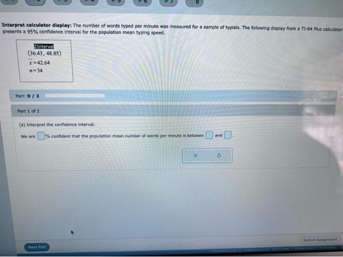 Solved interpret calculator display the number of words chegg