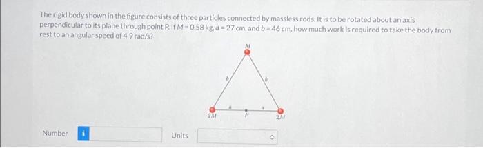 Solved The rigid body shown in the figure consists of three | Chegg.com