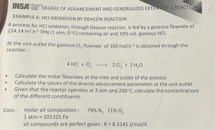 INSAN DEGREE OF ADVANCEMENT AND GENERALIZED EXTENE OF | Chegg.com