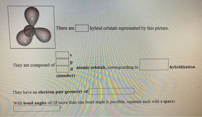 Solved There are hybrid orbitals represented by this | Chegg.com