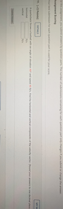 Solved For this assignment, you submit answers by question | Chegg.com