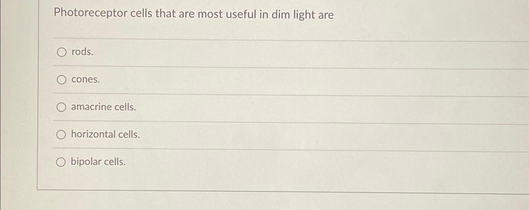 contains the cells that are sensitive to light rods and cones