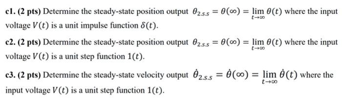 Solved Problem 2 34 Pts Consider The Dc Motor System Ra Chegg Com