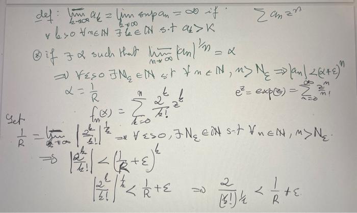 Solved For each positive integer n we set fn:C→C given by | Chegg.com