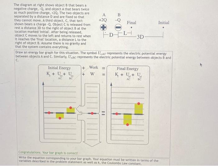 Solved The diagram at right shows object B that bears a | Chegg.com