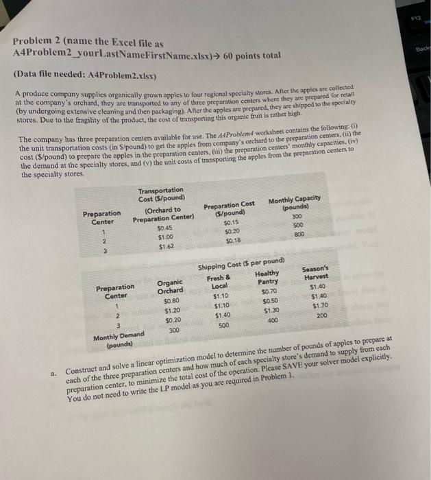 Solved please show in Excel how to do this problem. Do not | Chegg.com