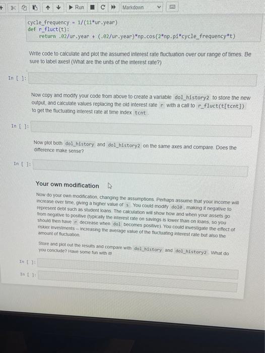i need help with python we are programing in jupyter | Chegg.com
