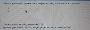 Solved Write The Fraction As A Percent Write The Percent Chegg Solved Write The Fraction As A Percent Write The Percent Chegg