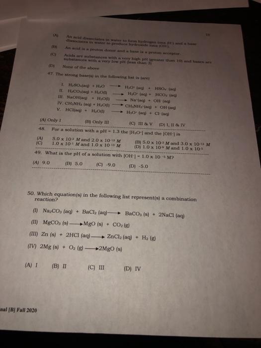 Al And Din Acids Are Munces With A Phe Than 10 Db Chegg Com