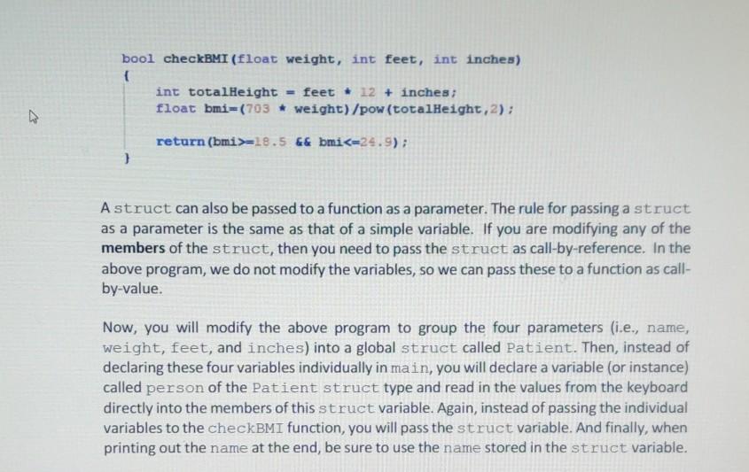 Solved A. Structures In order to explain how a structure | Chegg.com