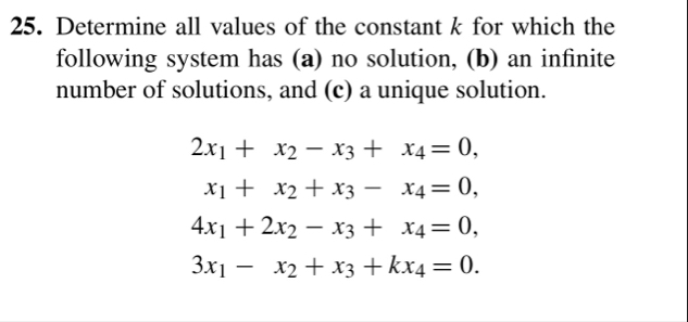 Determine all values of the constant k ﻿for which the | Chegg.com
