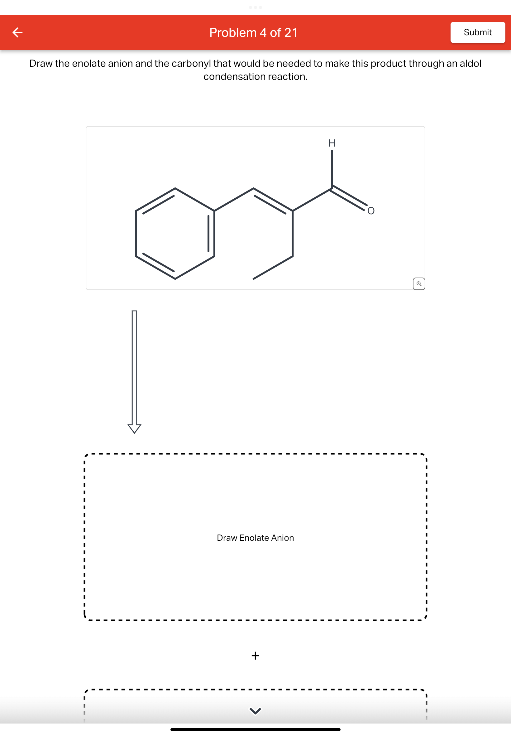 Solved Problem 4 ﻿of 21Draw the enolate anion and the | Chegg.com