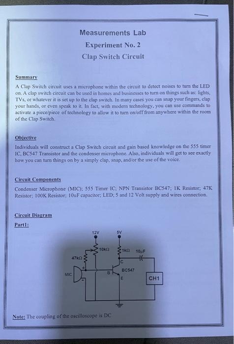 Two Clap ON - Clap OFF Circuits - 555 IC