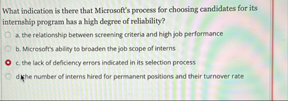 Solved What indication is there that Microsoft's process for | Chegg.com