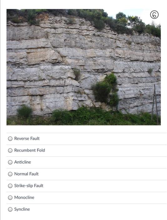 Solved Identify the most prominent geologic structure in the | Chegg.com