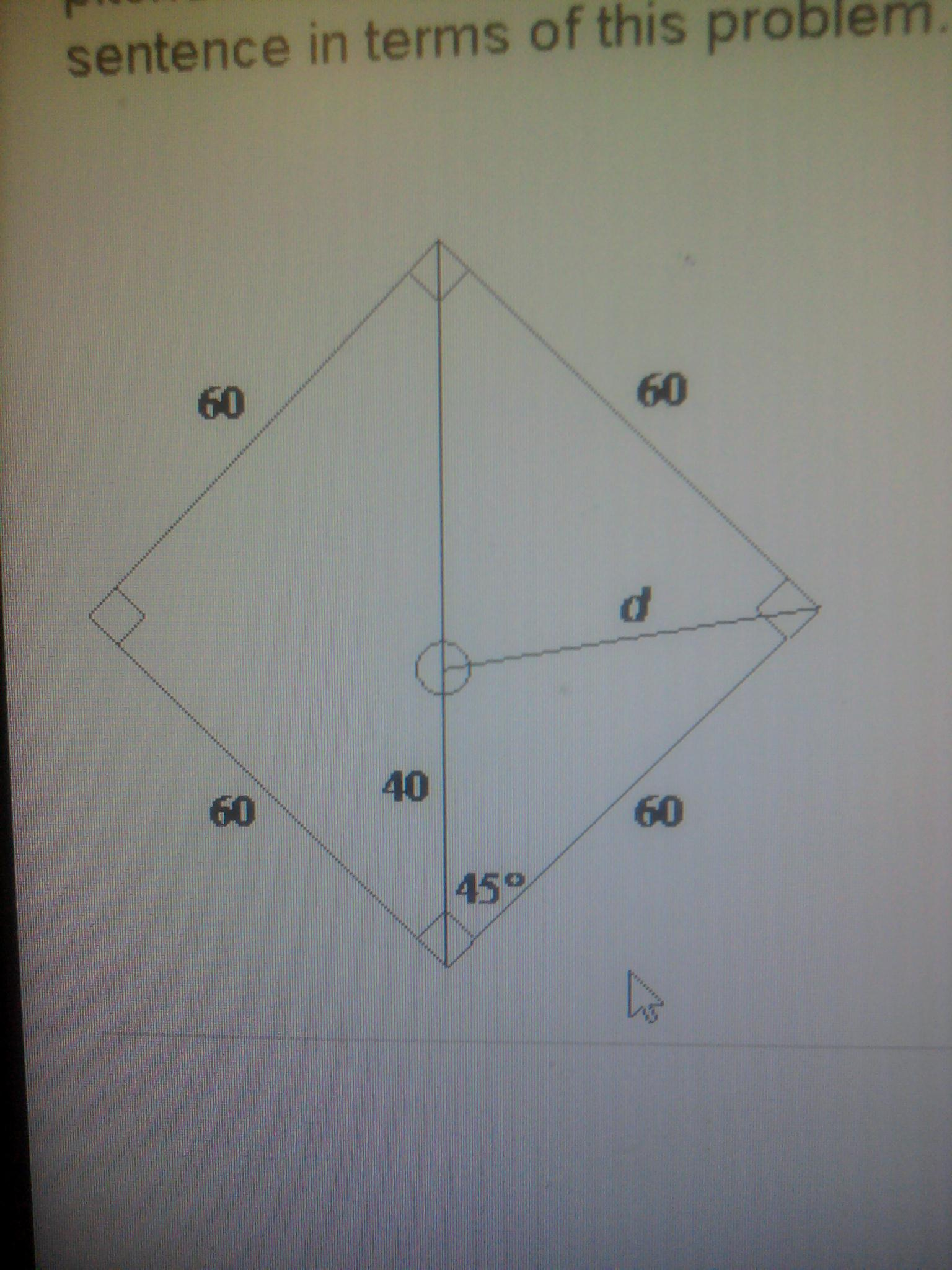 Solved In softball, adjacent bases are 60 feet apart. The