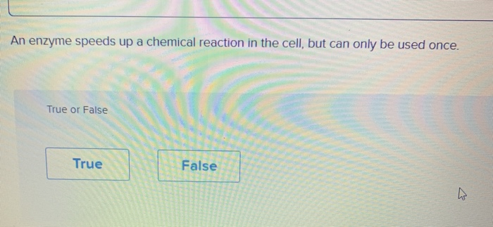 Solved An enzyme speeds up a chemical reaction in the cell 