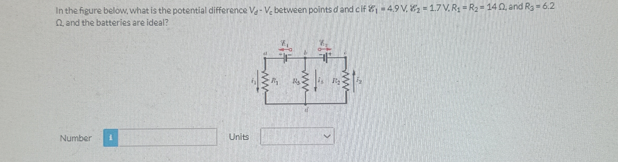 Solved In the figure below, what is the potential difference | Chegg.com