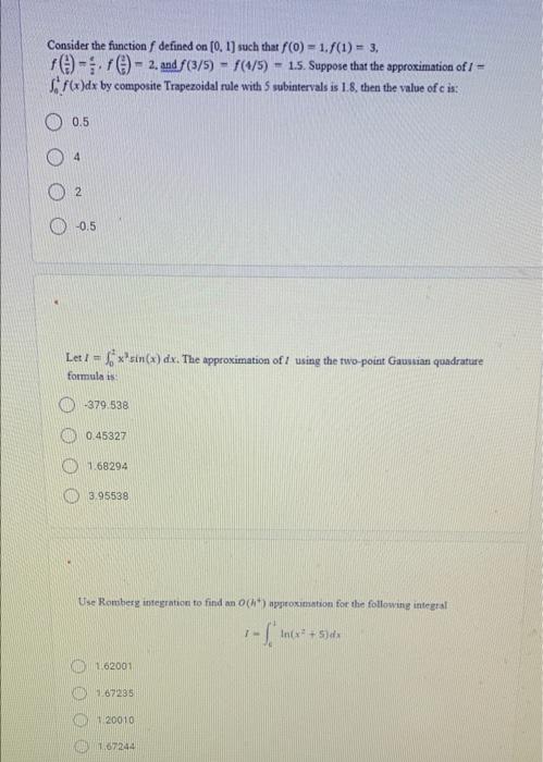 Solved Consider the function f defined on (0.1) such that | Chegg.com