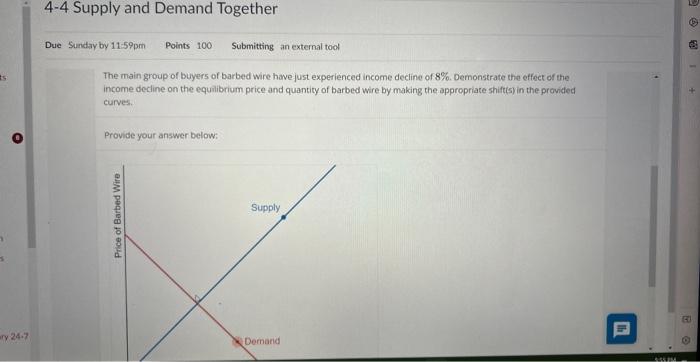 Solved 4-4 Supply and Demand Together Due Sunday by 11−59pm | Chegg.com