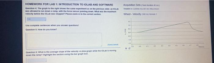 Solved She 2 HOMEWORK FOR LAB 1: INTRODUCTION TO IOLAB AND | Chegg.com