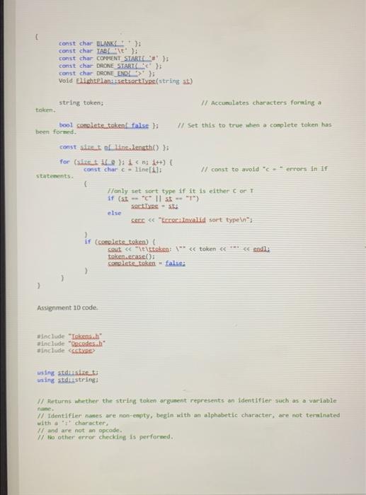 1. Take your Assignment 9 code and insert the | Chegg.com