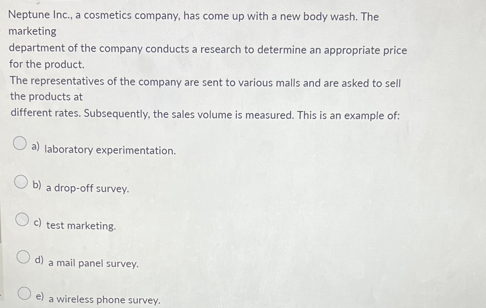 Solved Neptune Inc., a cosmetics company, has come up with a