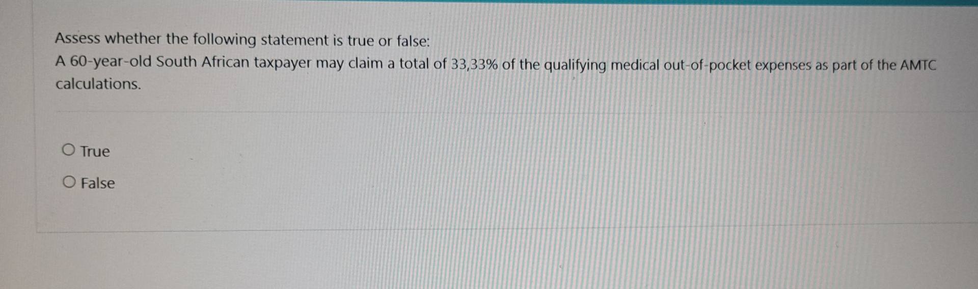 Solved Assess whether the following statement is true or | Chegg.com