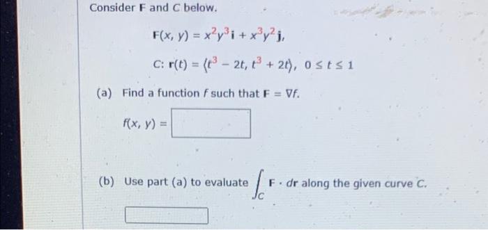 Solved Consider F and C below. | Chegg.com