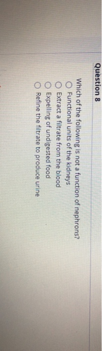 Solved Question 8 Which of the following is not a function | Chegg.com