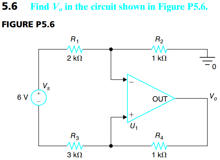 Solved 5.6 ﻿Find V0 ﻿in the circuit shown in Figure | Chegg.com