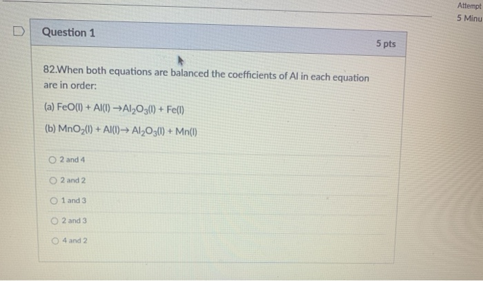 Solved 4M Question 1 5 pts 50.Which of the following metals | Chegg.com