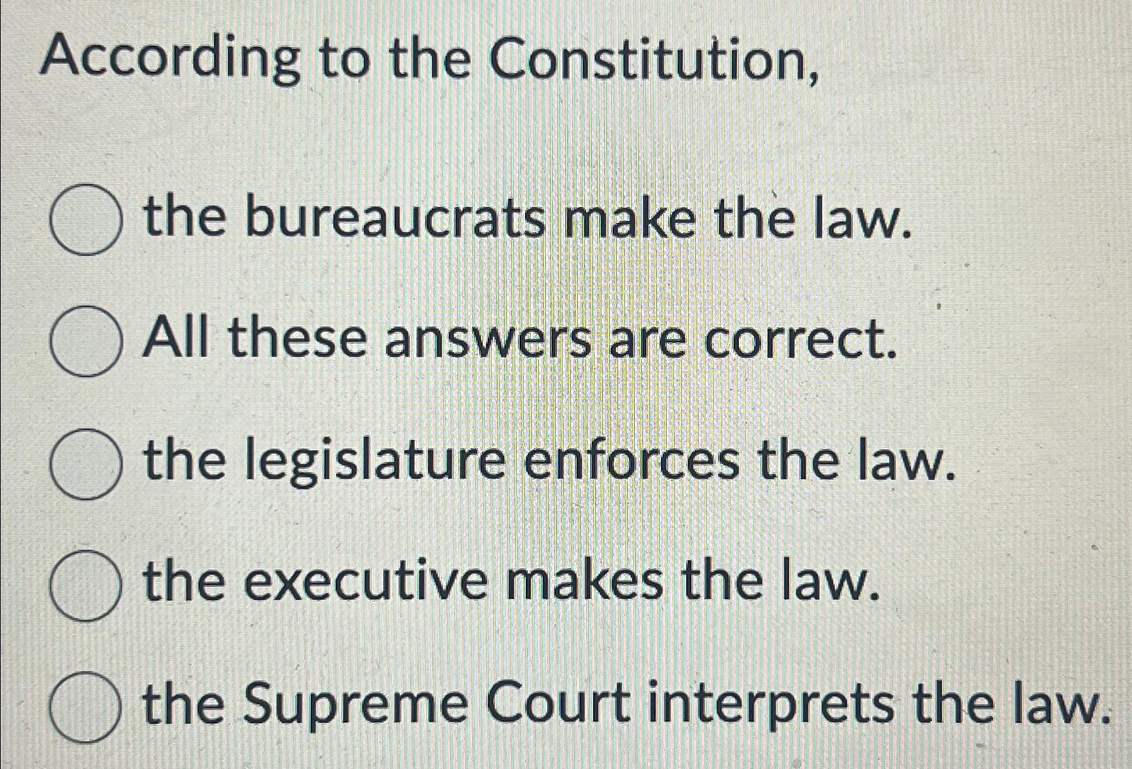 The supreme court store interprets the law