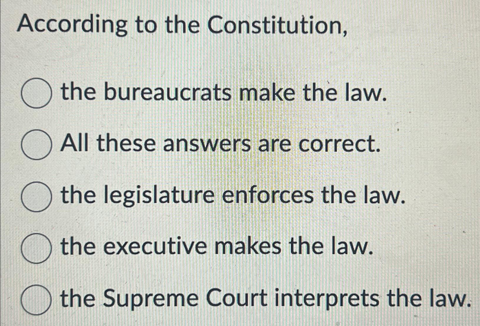 The supreme court store interprets the law